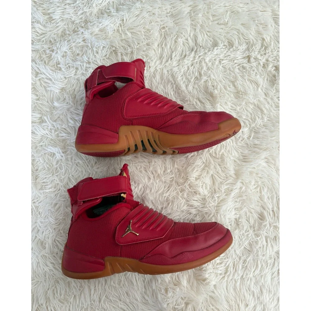 Nike Air JORDAN GENERATION 23 MEN Sz 10 GYM RED Gold Strap Basketball Sneakers‎